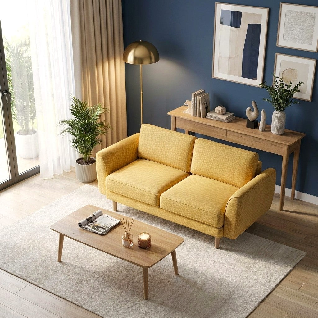 Chillax / İkili / Fitilli / İtalyan Kol / Fulya Kadife / Güneş Sarısı