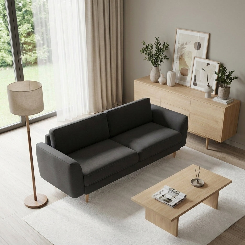 Chillax / Üçlü / Fitilli / İtalyan Kol / Mikro Kadife / Prestij Grisi
