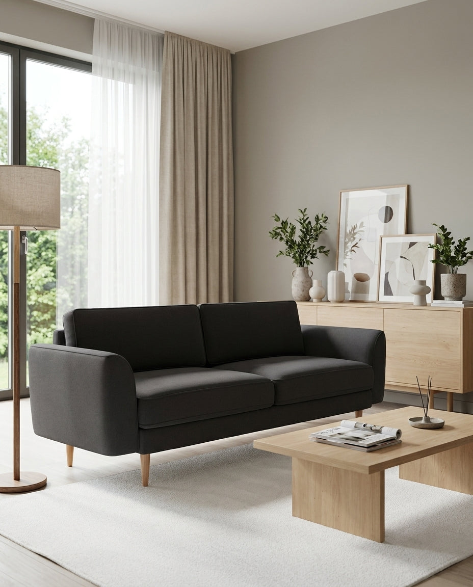 Chillax / Üçlü / Fitilli / İtalyan Kol / Mikro Kadife / Prestij Grisi