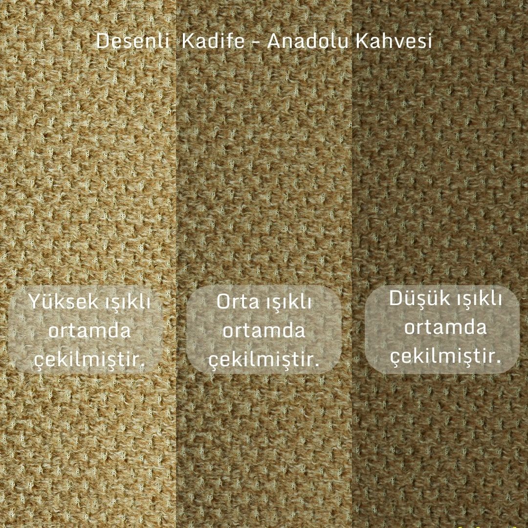 Chillax / L Köşe / Fitilli / İtalyan Kol / Desenli Kadife / Anadolu Kahvesi / Charlotte / Naturel