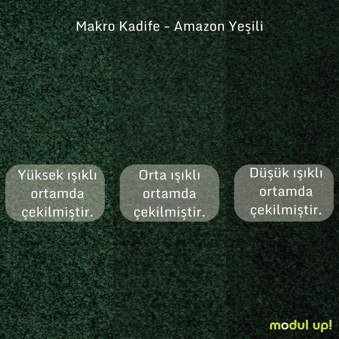 Chillax / Tekli / Fitilli / İtalyan Kol / Makro Kadife / Amazon Yeşili / Lina / Naturel