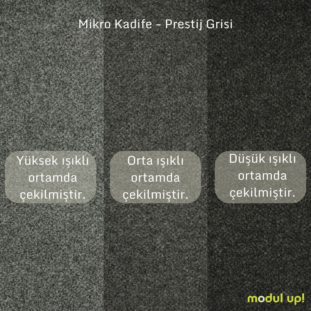 Chillax / İkili / Fitilli / İtalyan Kol / Mikro Kadife / Prestij Grisi