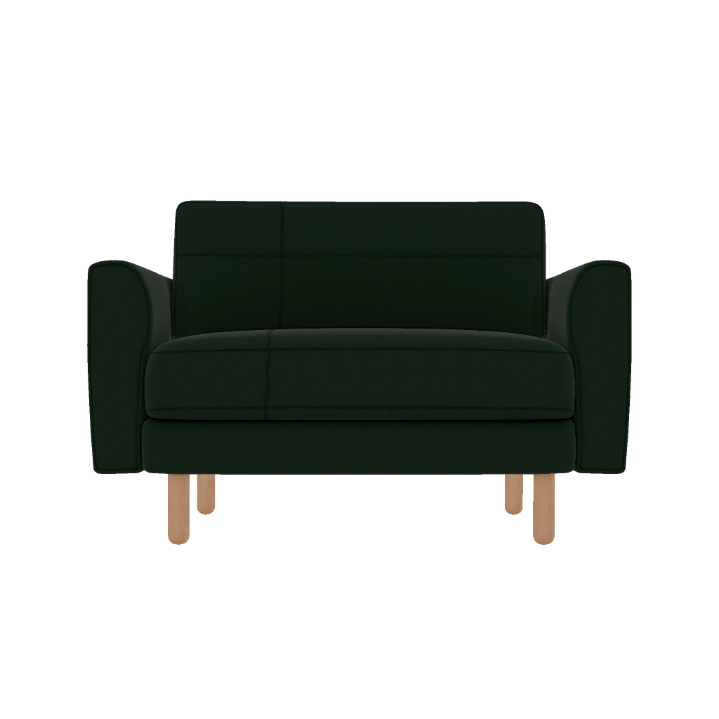 chillax loveseat dikisli iskandinav makro kadife front