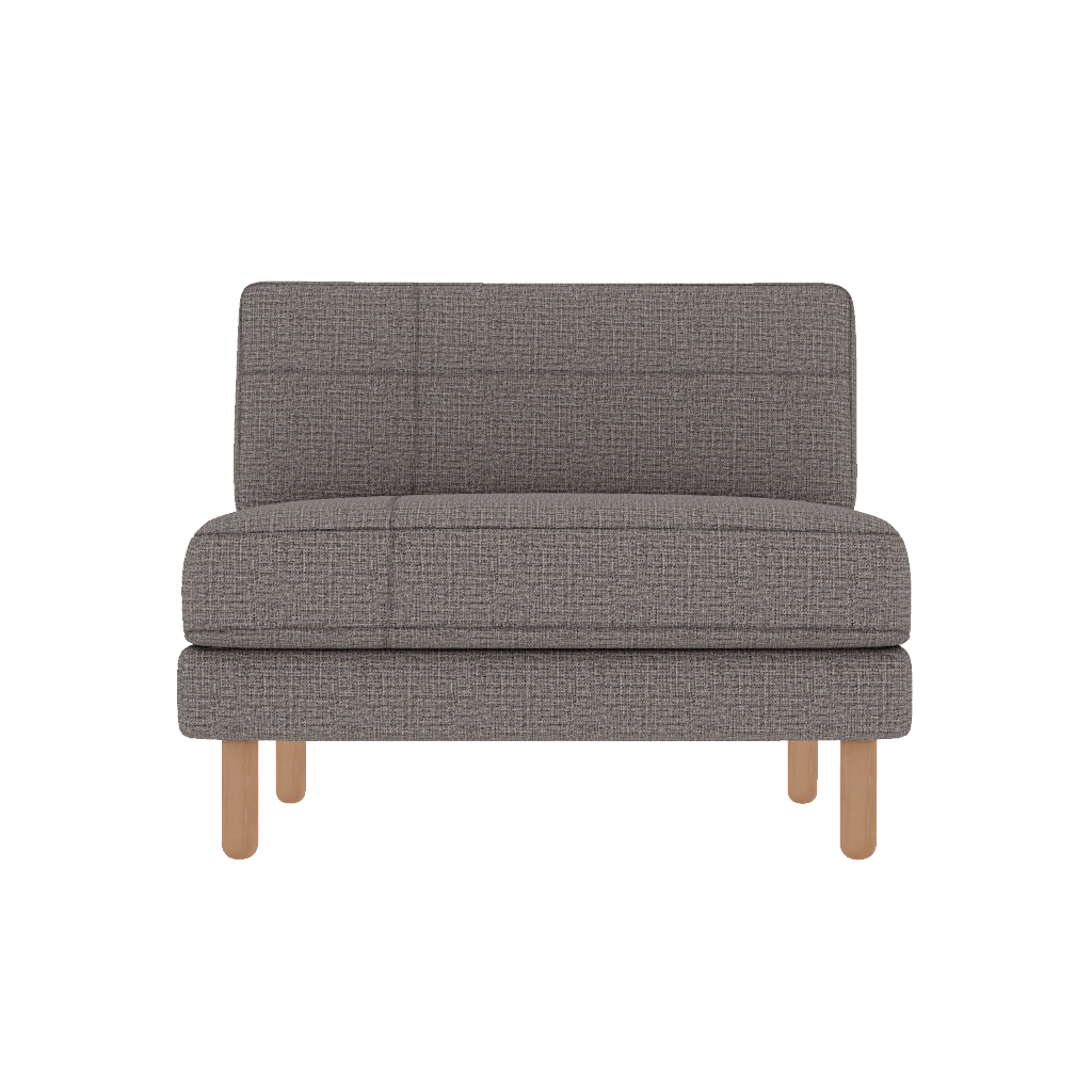 chillax loveseat dikisli kolsuz keten front
