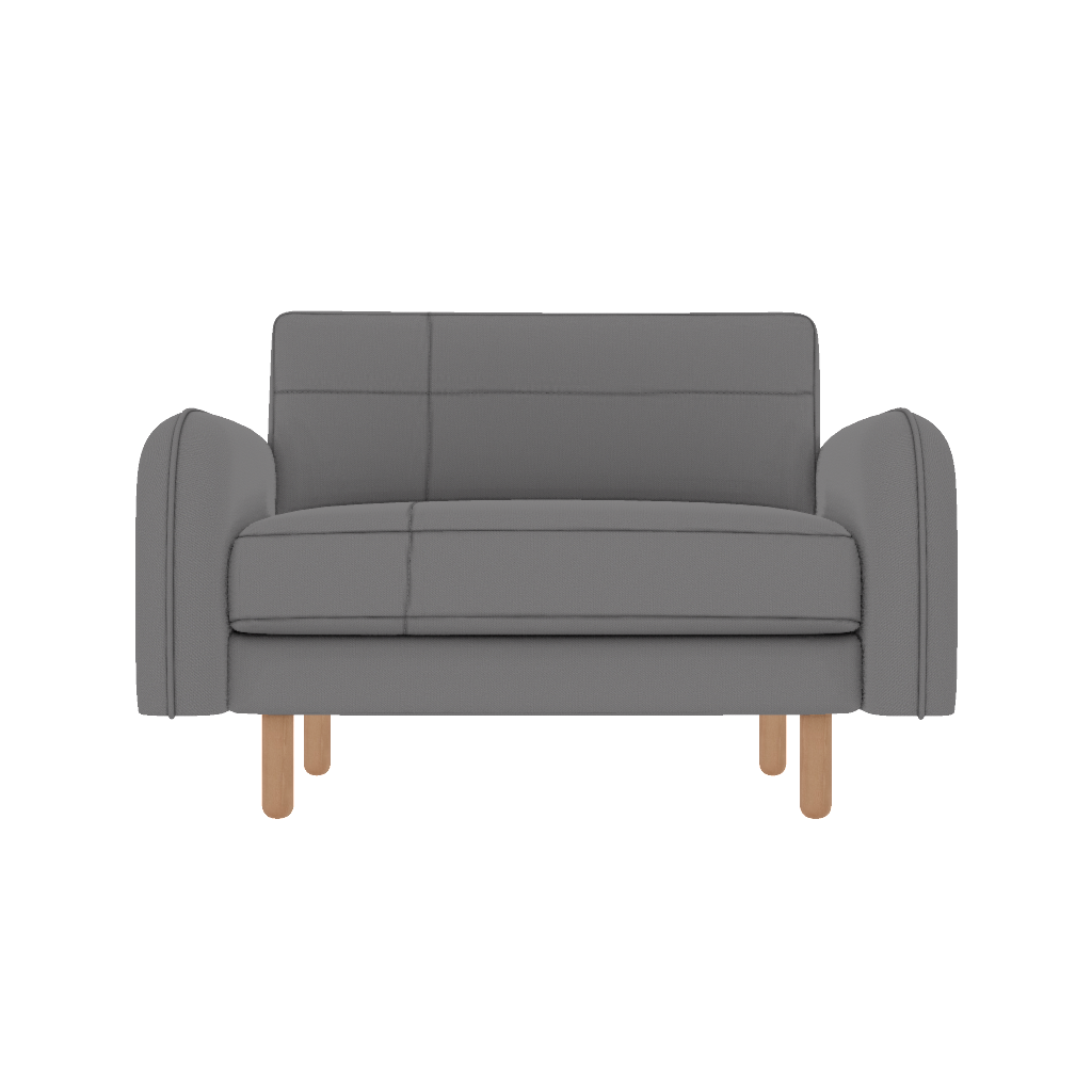 chillax loveseat dikisli post modern desenli kadife front