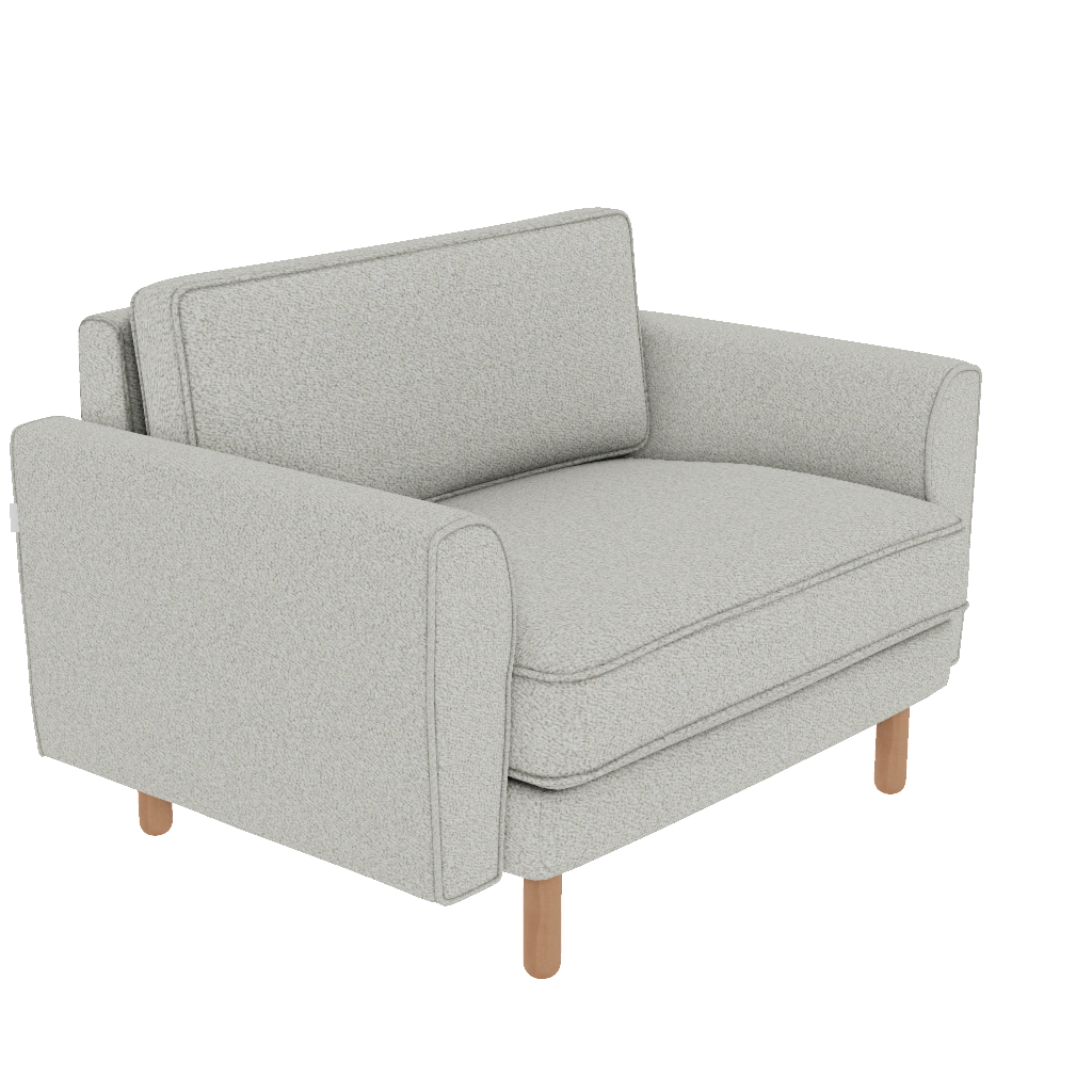 chillax loveseat fitilli iskandinav bukle perspective