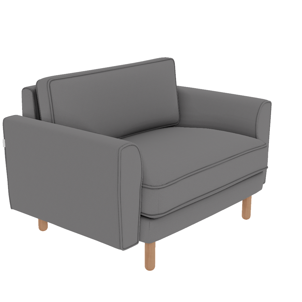 chillax loveseat fitilli iskandinav desenli kadife perspective