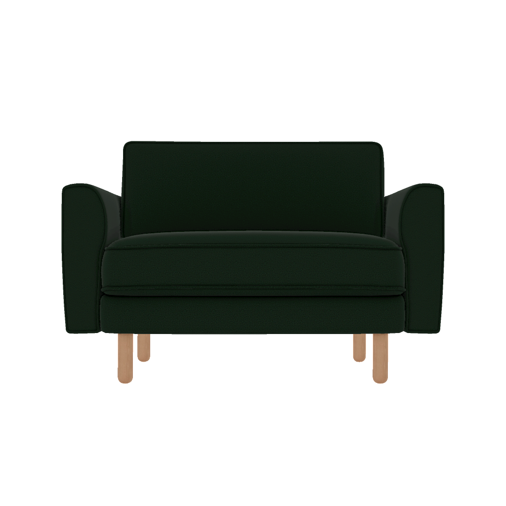 chillax loveseat fitilli iskandinav makro kadife front