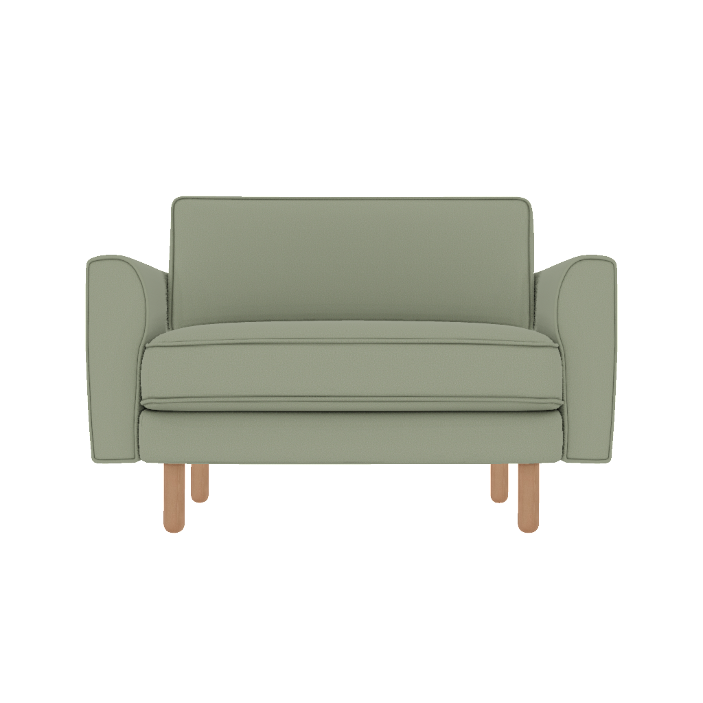 chillax loveseat fitilli iskandinav mikro kadife front
