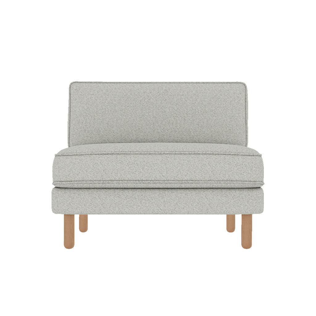 chillax loveseat fitilli kolsuz bukle front
