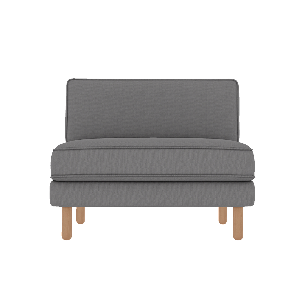 chillax loveseat fitilli kolsuz desenli kadife front