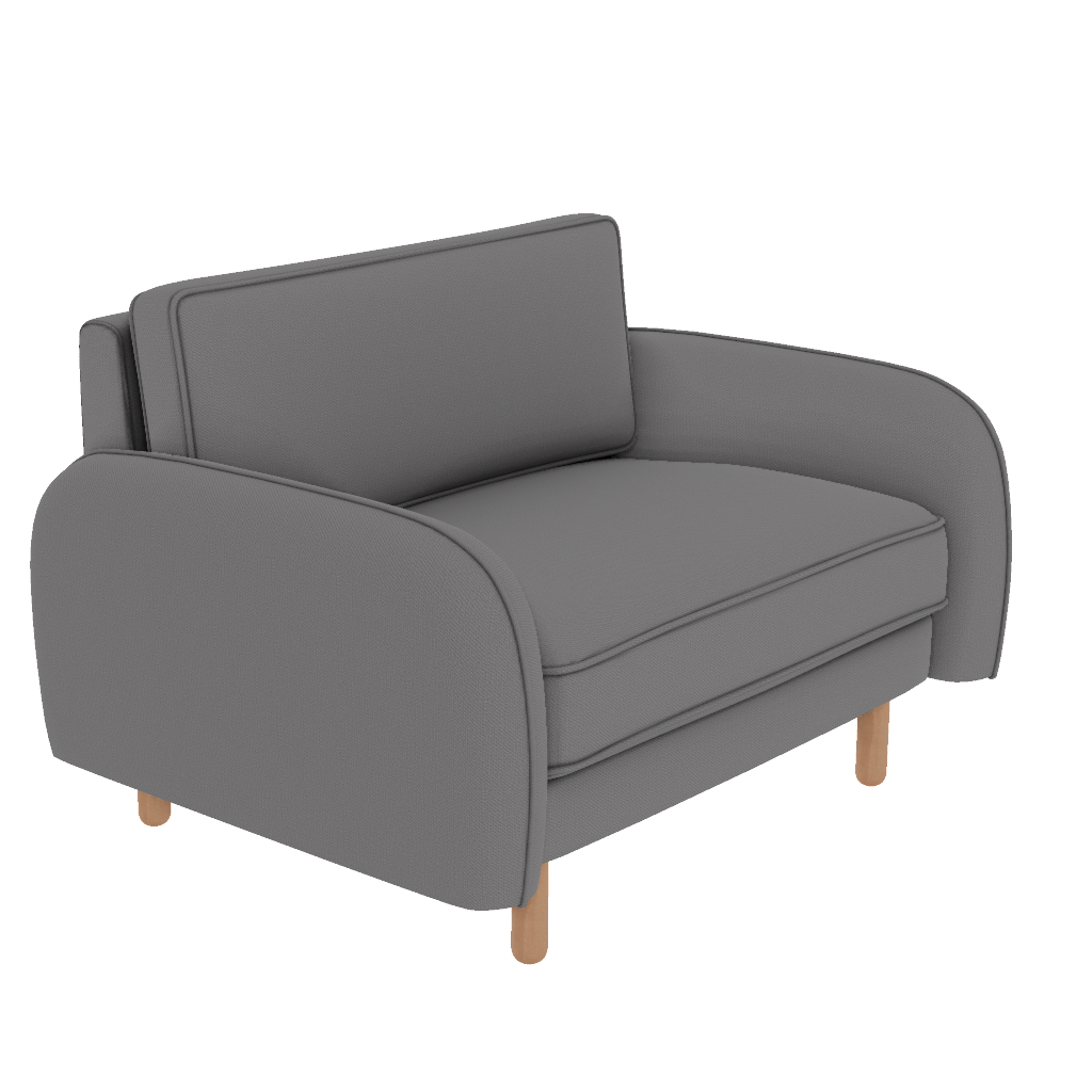 chillax loveseat fitilli post modern desenli kadife perspective