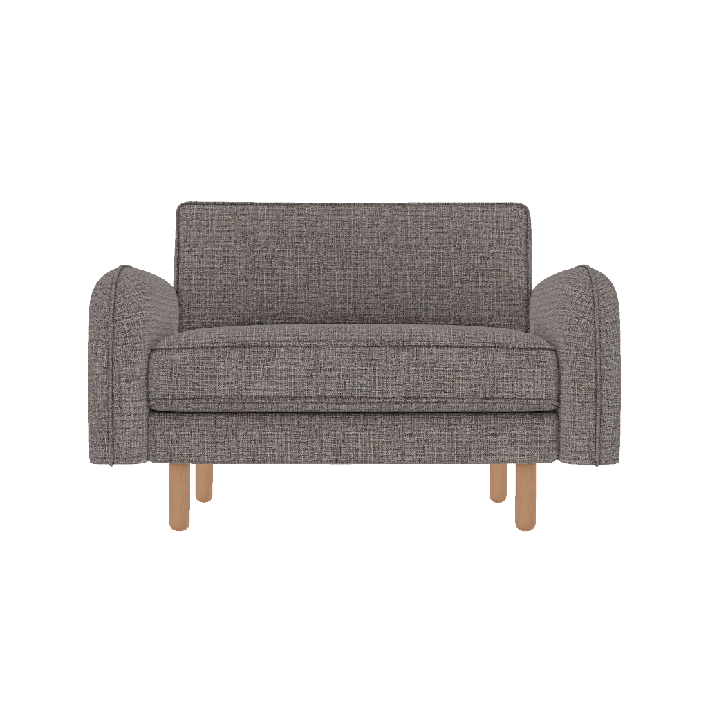 chillax loveseat fitilli post modern keten front