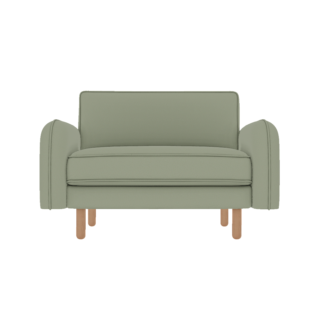 chillax loveseat fitilli post modern mikro kadife front