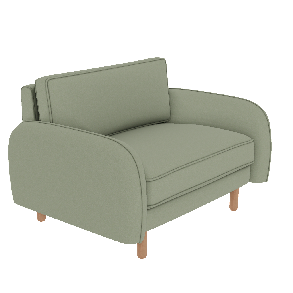 chillax loveseat fitilli post modern mikro kadife perspective