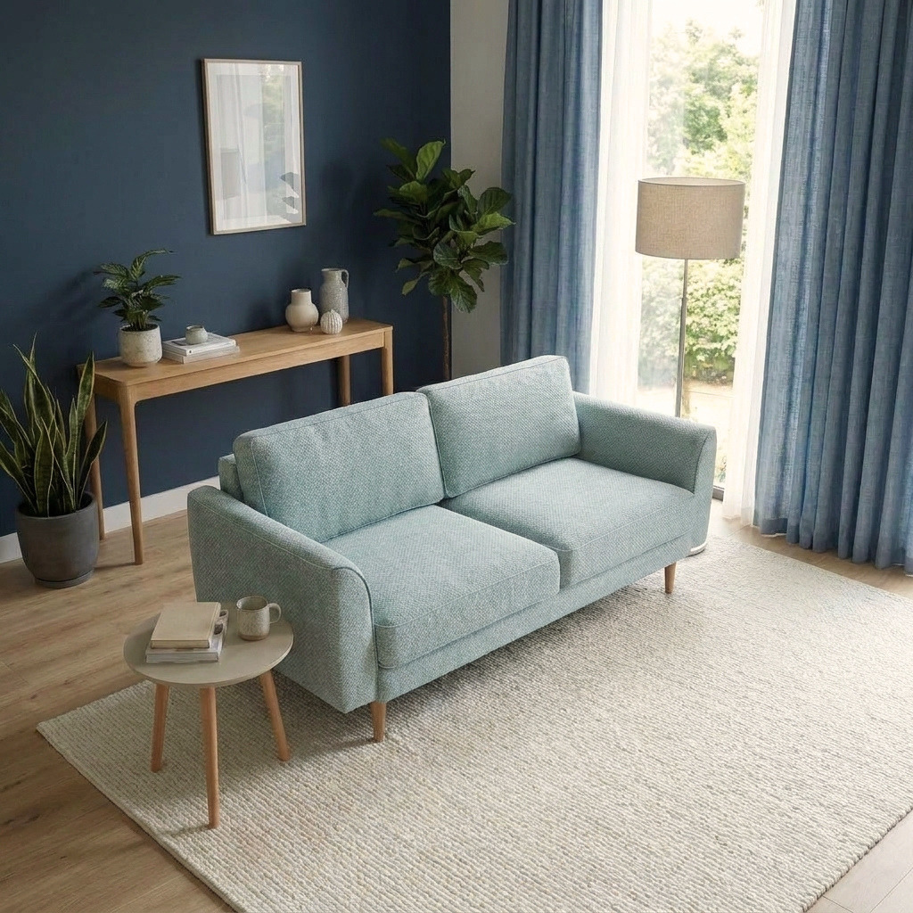 Chillax / Üçlü / Fitilli / İtalyan Kol / Fulya Kadife / Adaçayı Yeşili