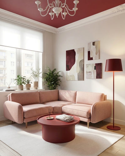 Chillax /   L Köşe / Fitilli / İskandinav Kol / Fulya Kadife / Pudra Pembesi / Charlotte / Ceviz