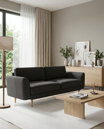 Chillax / Üçlü / Fitilli / İtalyan Kol / Mikro Kadife / Prestij Grisi
