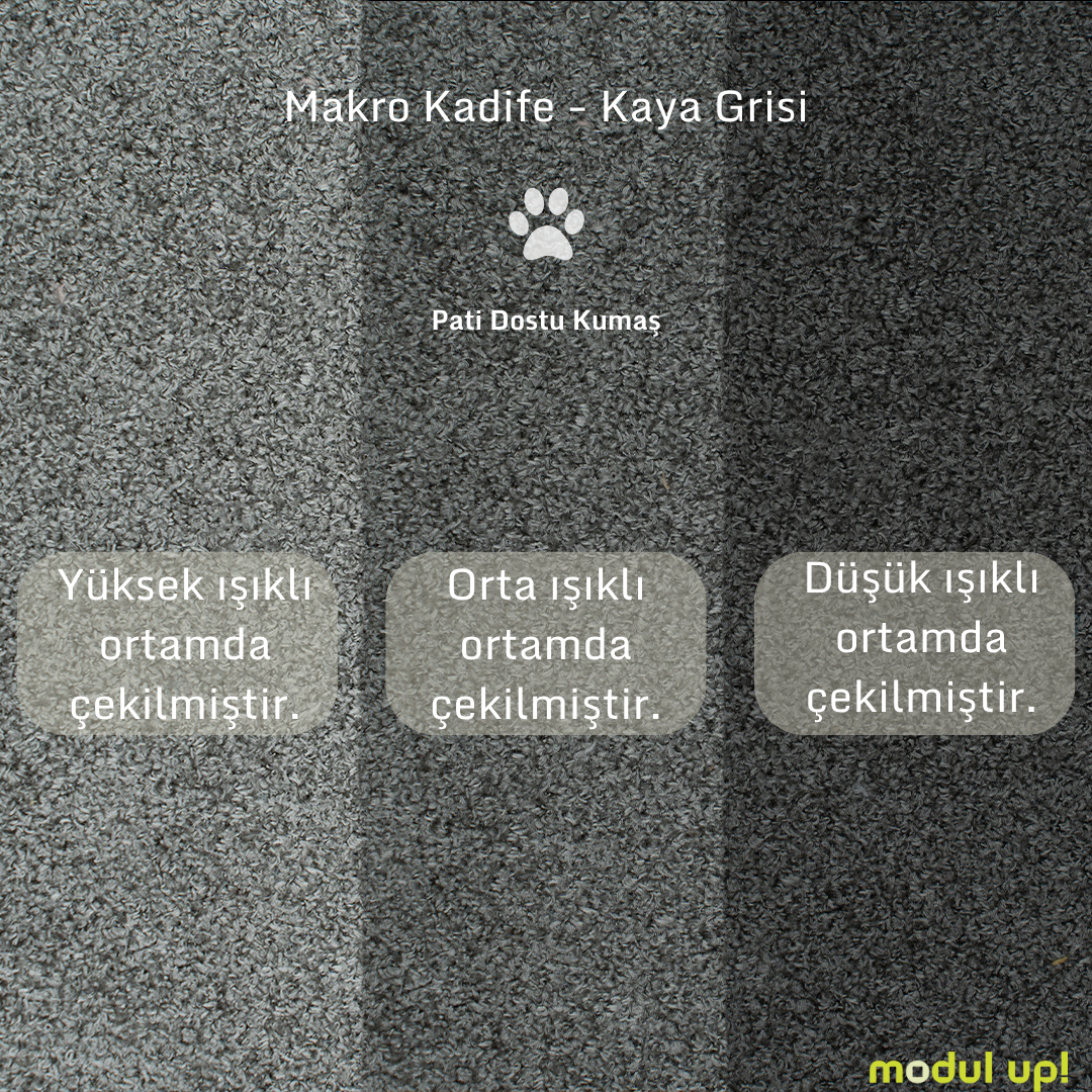 Chillax / İkili / Fitilli / İtalyan Kol / Makro Kadife / Kaya Grisi