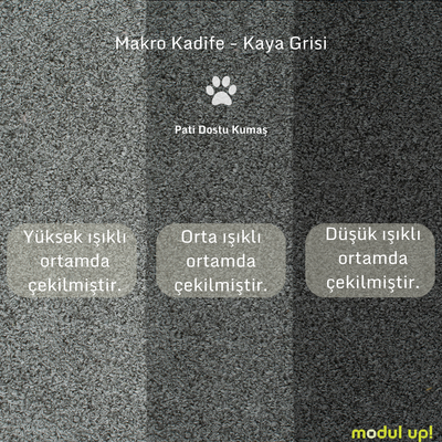 Chillax / İkili / Fitilli / İtalyan Kol / Makro Kadife / Kaya Grisi
