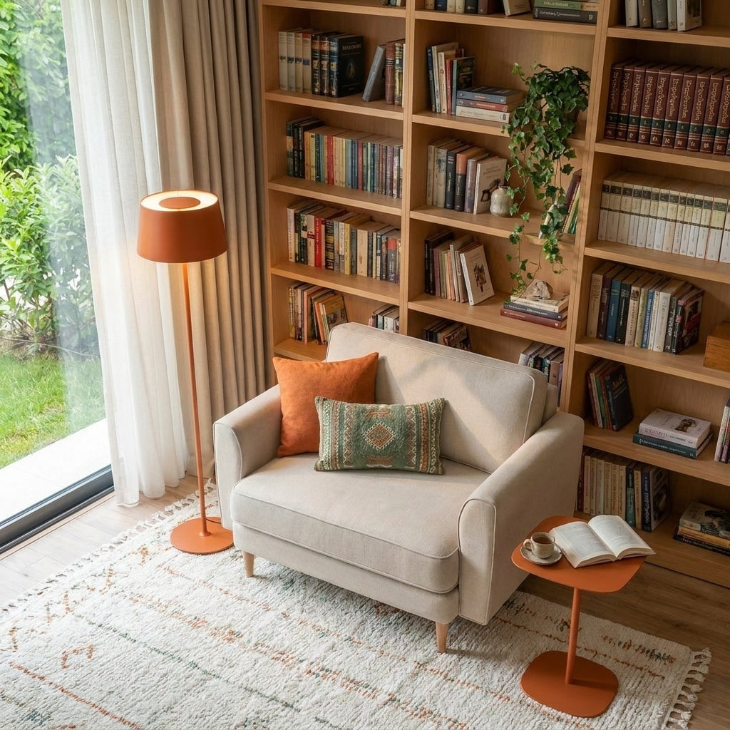 Chillax / Loveseat / Fitilli / İskandinav Kol / Mikro Kadife / Aspendos Beji / Charlotte / Naturel