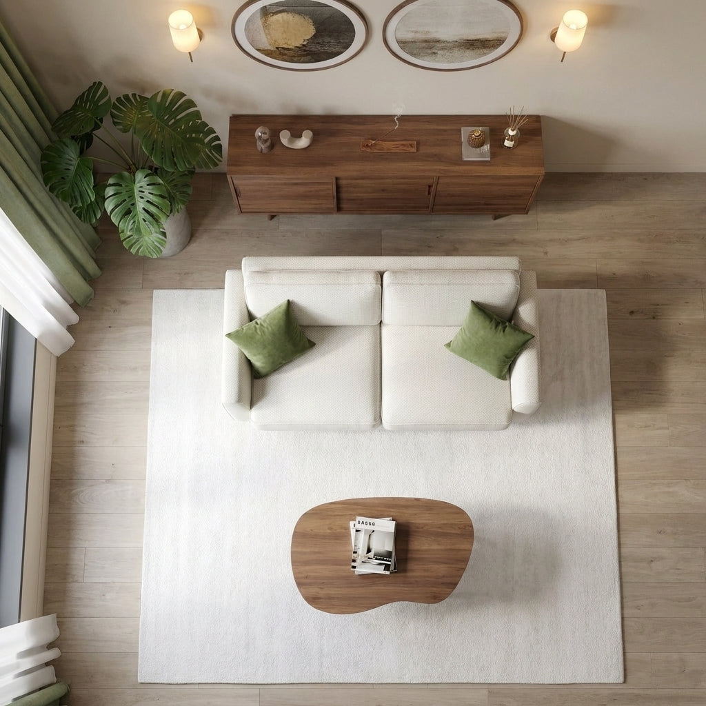 Chillax / İkili / Fitilli / İskandinav Kol / Fulya Kadife / Fildişi Beyazı