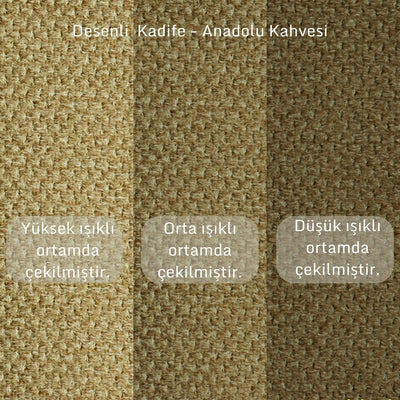 Chillax /   L Köşe / Fitilli / İtalyan  Kol / Desenli Kadife / Anadolu Kahvesi / Charlotte / Naturel