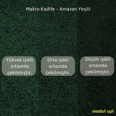 Chillax / Tekli / Fitilli / İtalyan Kol / Makro  Kadife / Amazon Yeşili  / Lina / Naturel