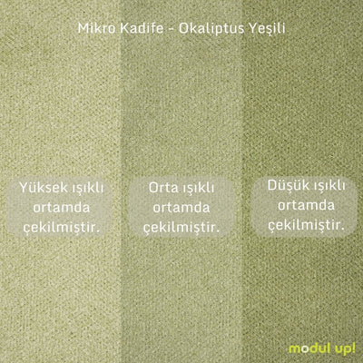 Okaliptüs Yeşili ve Orkide Beyazı 3-3-1-1 Koltuk Takımı
