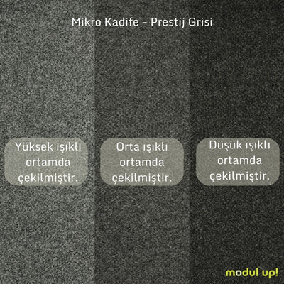 Chillax / İkili / Fitilli / İtalyan Kol / Mikro Kadife / Prestij Grisi