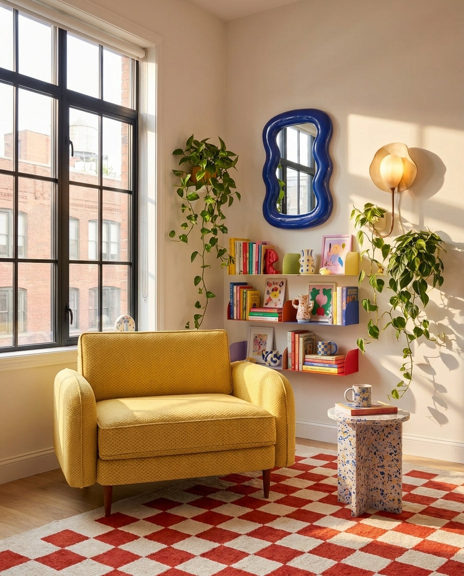 Chillax / Loveseat / Fitilli / Post Modern Kol / Fulya Kadife / Güneş Sarısı / Charlotte / Ceviz
