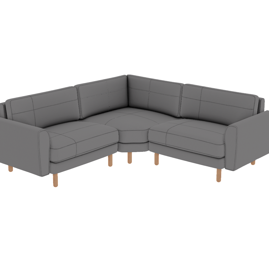 chillax 225 x 225 l kose dikisli iskandinav desenli kadife perspective