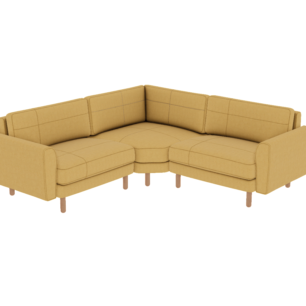 chillax 225 x 225 l kose dikisli iskandinav fulya kadife perspective