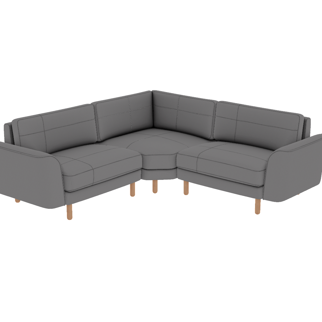 chillax 232 x 232 l kose dikisli italyan desenli kadife perspective
