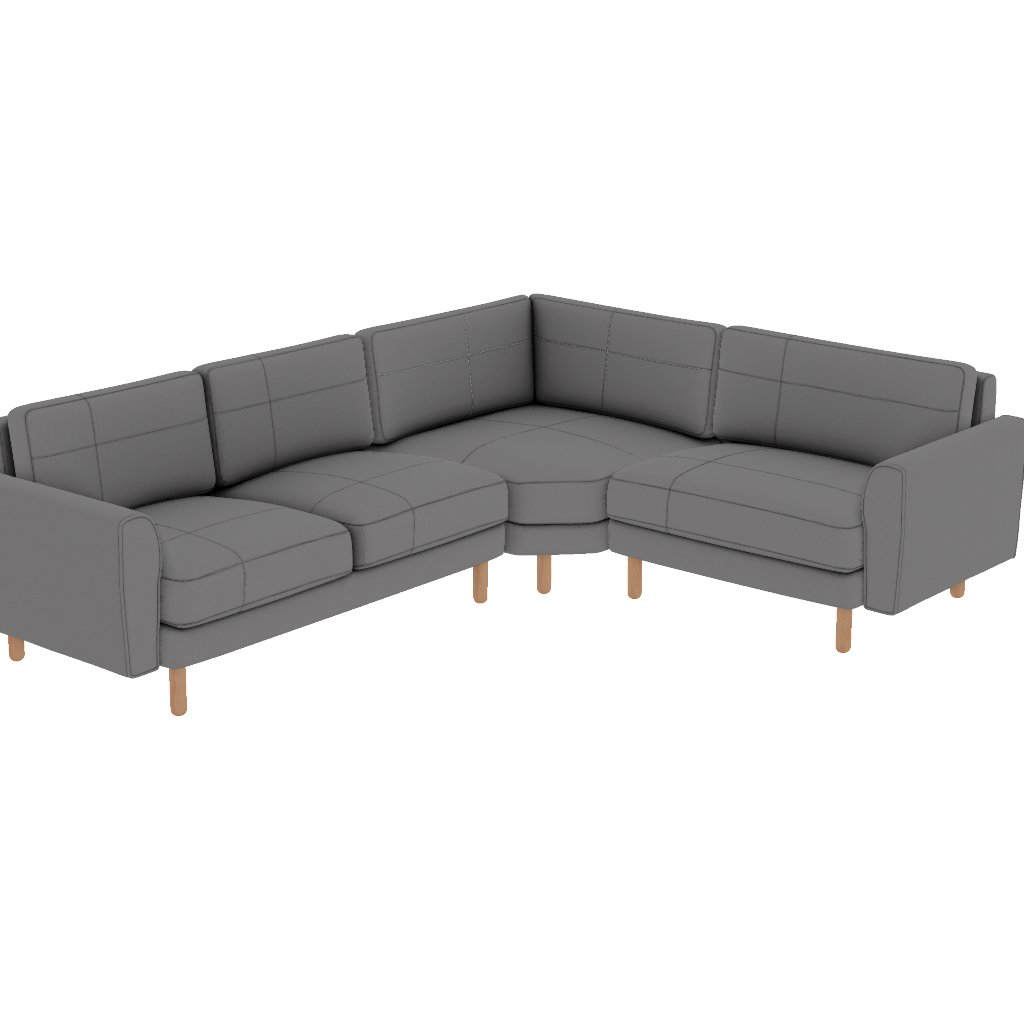 chillax 275 x 225 l kose dikisli iskandinav desenli kadife perspective