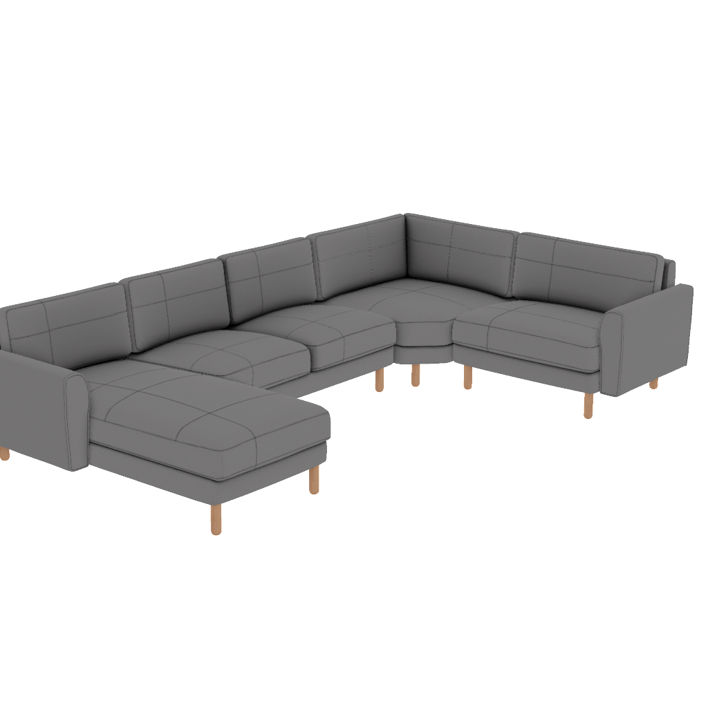 chillax 355 x 225 l kose dikisli iskandinav desenli kadife perspective