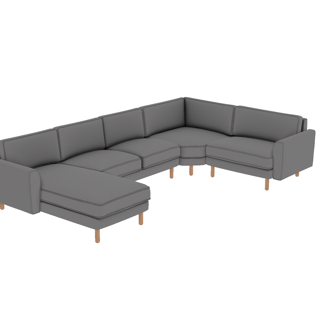 chillax 355 x 225 l kose fitilli iskandinav desenli kadife perspective