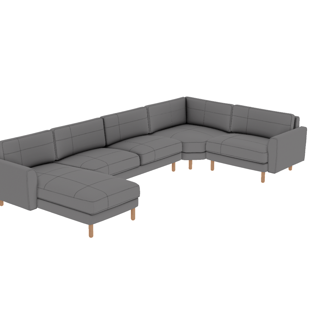 chillax 385 x 225 l kose dikisli iskandinav desenli kadife perspective