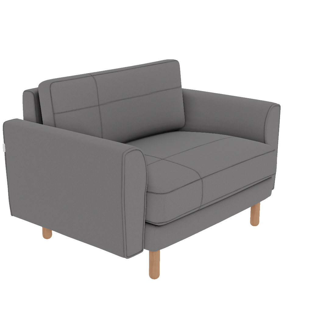 chillax loveseat dikisli iskandinav desenli kadife perspective
