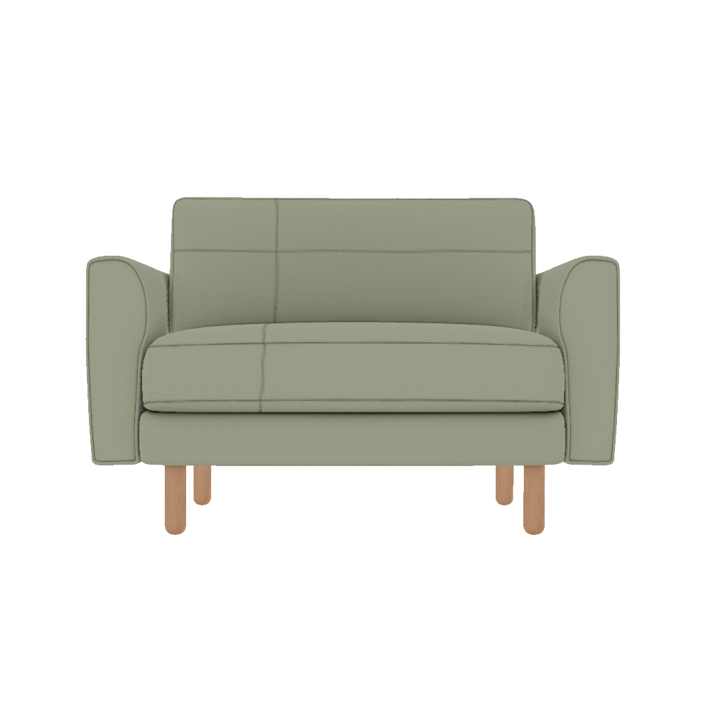 chillax loveseat dikisli iskandinav mikro kadife front