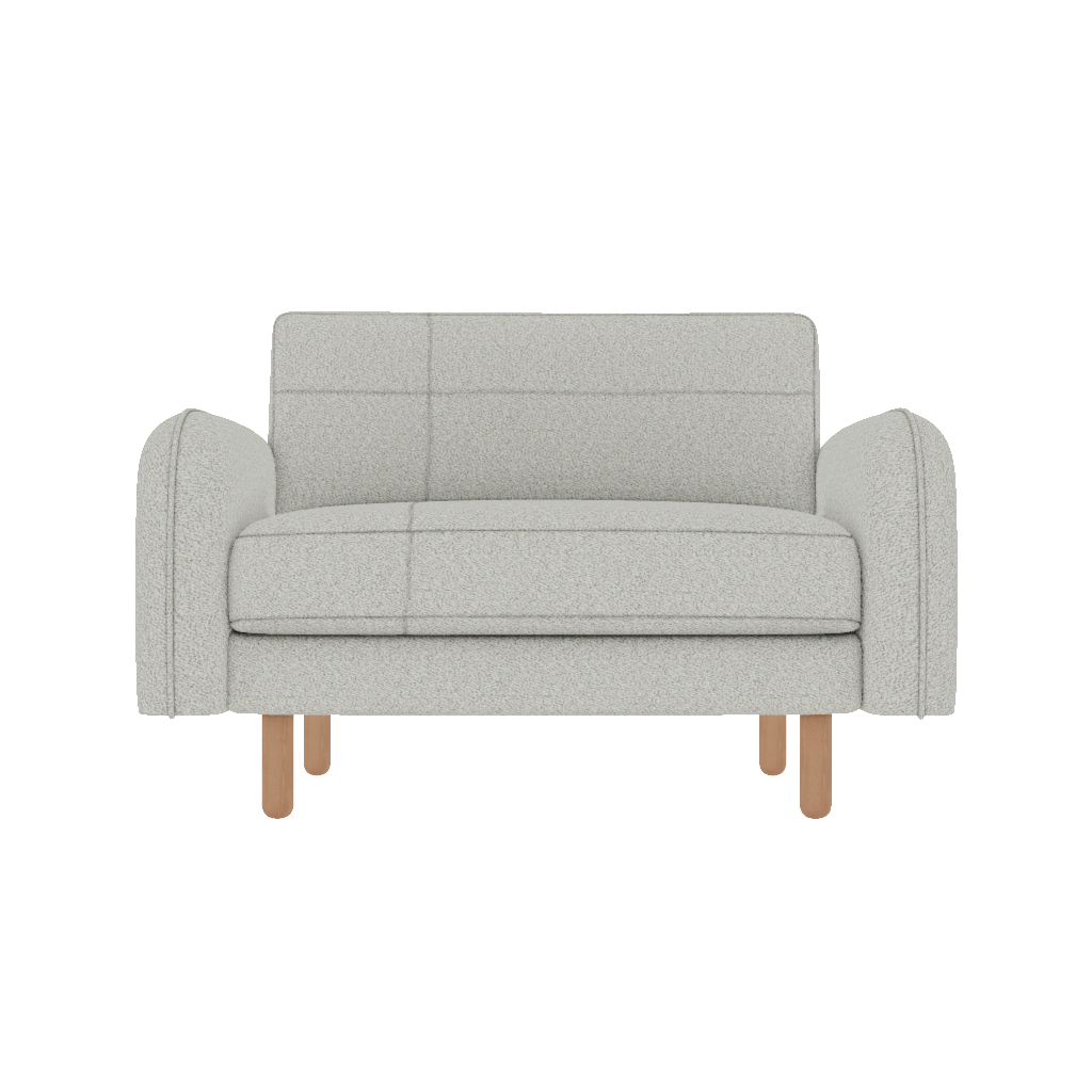 chillax loveseat dikisli post modern bukle front