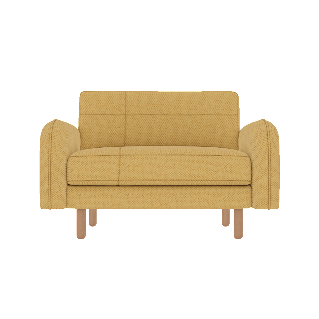 chillax loveseat dikisli post modern fulya kadife front