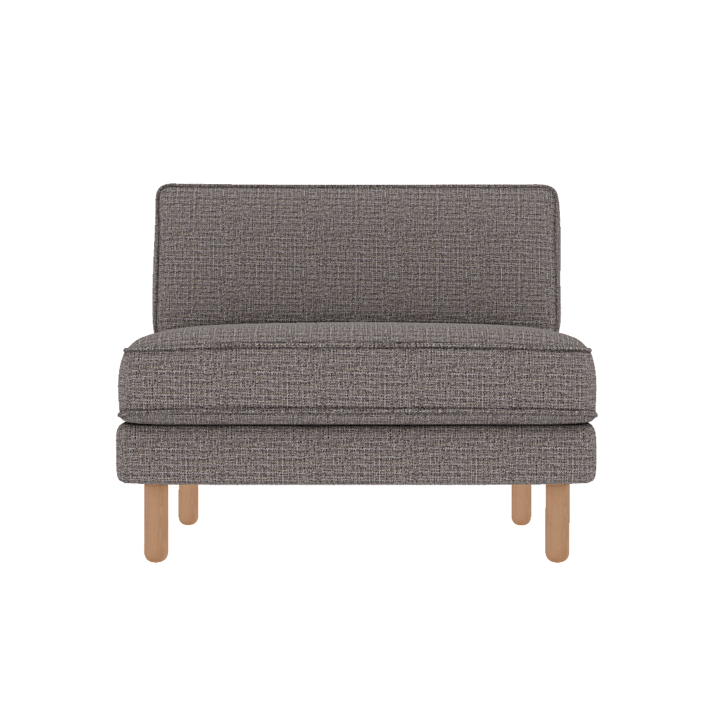 chillax loveseat fitilli kolsuz keten front