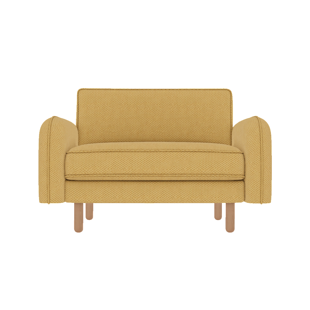 chillax loveseat fitilli post modern fulya kadife front