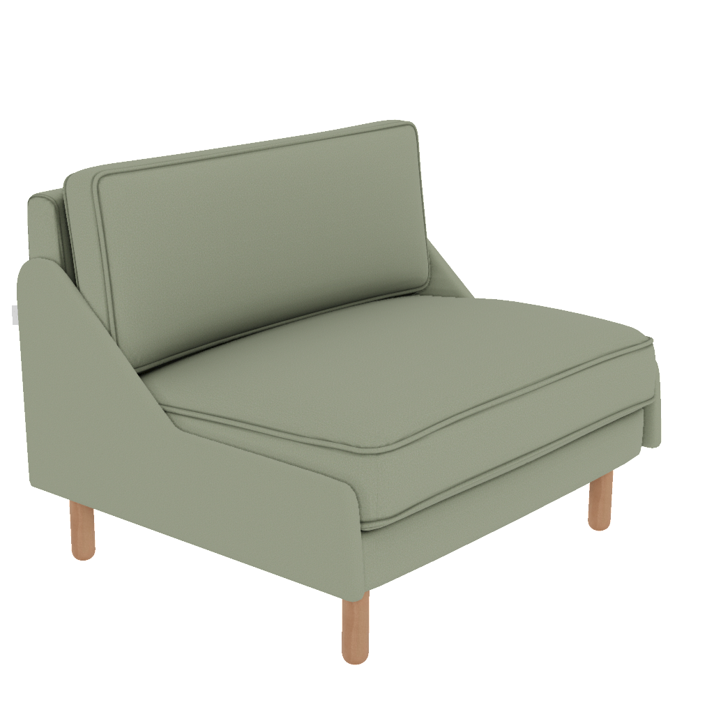 chillax loveseat fitilli tiny miny mikro kadife perspective